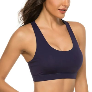 Sujetador deportivo corto sin espalda a prueba de golpes para correr, ropa deportiva, ropa y accesorios, Sujetador deportivo sencillo con cuello Halter para mujer - Product Image 5