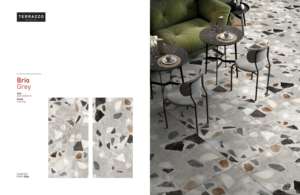 Carreaux en porcelaine de qualité supérieure BRIO GREY TERRAZZO, finition sculptée, pour murs et sols - Product Image 2