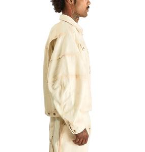 Chaqueta de Trabajo Resistente Personalizada para Hombre, Estilo Desgastado, Chaqueta de Trabajo para Carpintero, Camionero, Chaqueta Bomber para Hombre - Product Image 3