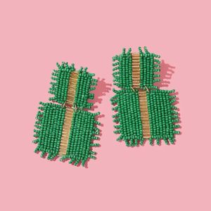 Pendientes de Estilo Bohemio con Cuentas y Detalles Finos, Pendientes de Cuentas Hechos a Mano Únicos para Mujer - Product Image 6