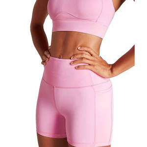 Conjunto de yoga de algodón de alta calidad para mujer, conjunto de 2 piezas con pantalones cortos, nuevo diseño de alta calidad, conjunto de sujetador y pantalones cortos para mujer - Product Image 3