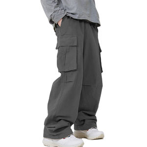 Pantalons pour hommes fabriqués par le fabricant, respirants, cargo, multi-poches, streetwear, salopettes, amples, droits, décontractés, personnalisés, pantalons baggy pour hommes - Product Image 5