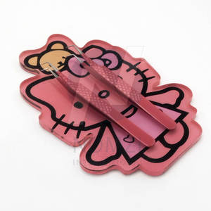 Porte-extension de cils de forme personnalisée en gros plateaux de palette plateaux en verre de marque privée pour outils de cils - Product Image 4