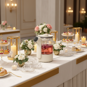 Bouilloire électrique entièrement automatique de 3 L, en verre, avec contrôle tactile, affichage de la température, maintien au chaud, température réglable - Product Image 2