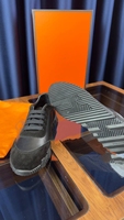 Chaussures de marche pour hommes en cuir véritable, style espadrilles basses urbaines, légères, confortables et de haute qualité, à lacets