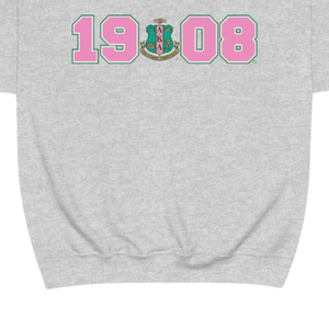 Sudadera con Capucha Personalizada AKA en Sarga Verde Kelly con Letras Griegas Rosadas en Sarga, Sudadera de Forro Polar para Hermandades - Product Image 5