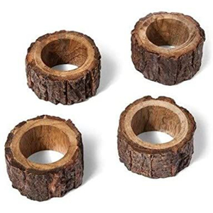 Superior Quality Eco-Friendly Sheesham Wood Napkin Rings Modern Table Top Napkin Holders Stocked <b>Tissue</b> Holder <b>Weddings</b> - Product Image 3