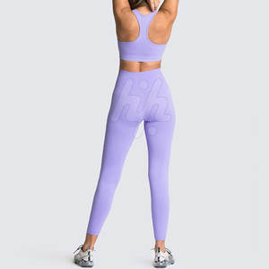 Femmes Top Fashion Respirant Solide Motif Yoga Set Plus Size-Prix de gros - Product Image 3