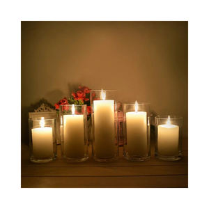 Nouveau verre cylindrique soufflé de créateur pour bougies disponible au prix de gros - Product Image 3