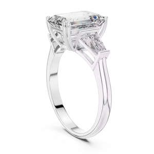 Anillo de promesa de diamante exquisito de tamaño personalizable diseño de cristal elegante HipHop mejor regalo para mujeres con moissanita como piedra principal - Product Image 2