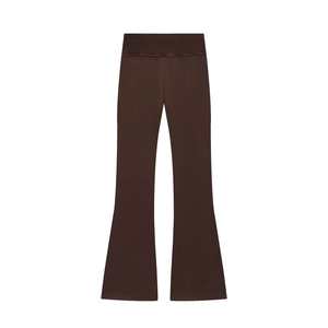 Pantalon évasé élastique de mode pour femmes, nouveau style, décontracté, respirant, style vintage, taille haute - Product Image 4