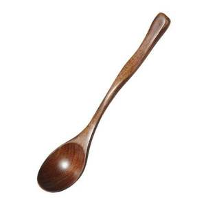 Cucharas de Madera para Cocinar con Soporte, Juego de Utensilios de Cocina de Madera de Teca Natural con Reposacucharas y Agarre Cómodo - Product Image 3