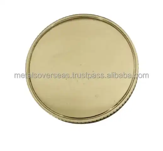 Free Mold Fee Custom Metal Brass Copper Challenge Blank Coins 40mm Solid Blank Brass Coin For Fiber Laser Engraving