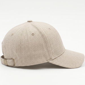 Wholesale Custom Logo Blank Linen Baseball <b>Cap</b> 6 Panel Unstructured Adjustable Dad Hat OEM <b>Plain</b> Cotton <b>Cap</b> for Men Women - Product Image 4
