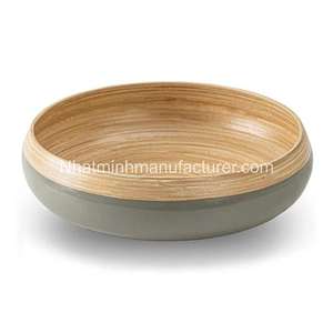 Tazón de Bambú Hilado para Cocina, Fiestas, Barbacoas, Hecho a Mano Naturalmente con Bambú 100% Natural de Alta Calidad en Vietnam - Product Image 1