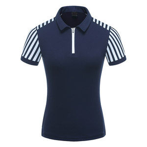 Algodón de manga corta de calidad superior para mujer, para Polo, camisa de tenis deportiva de punto transpirable, insignia, ropa de tenis informal - Product Image 5
