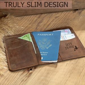 ที่ใส่หนังสือเดินทางหนังแท้สไตล์วินเทจแบบสั่งทำโลโก้ได้ตามต้องการ - Product Image 5