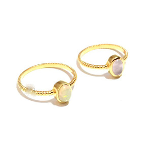 Classic Romantic Ethiopian <b>Opal</b> <b>Engagement</b> Wedding <b>Ring</b> Unisex 925 Sterling Silver Diamond Prong Setting Party Wear Fine Jewelry - Product Image 2