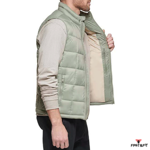 Chaleco Acolchado Reversible Ligero para Hombre, Impermeable, Transpirable, con Mangas Abullonadas, para Primavera, Cálido, Servicio OEM, Uso en Exteriores, Formal - Product Image 3
