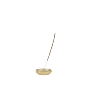 Boule en laiton faite à la main de couleur or petit porte-encens minimal bâton de méditation anneau rond pour la décoration - Product Image 4