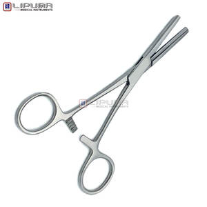 Ferguson Angiotribe Mandíbulas dentadas quirúrgicas manuales Fórceps rectos de 18cm con instrumentos médicos vasculares de clase de presión - Product Image 2