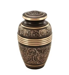 Wholesale Luxury Adult Brass Cremation Urns for <b>Your</b> <b>Loved</b> One Ashes for Home Decor Funeral Supplies Hot Selling High Demanding - Product Image 1