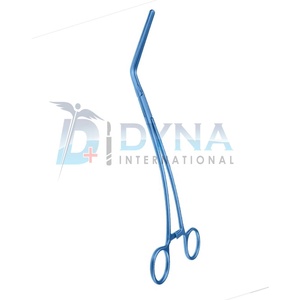 Abrazadera de Aorta DeBakey de alta calidad de acero inoxidable Mordazas atraumáticas DeBakey curvas completas de titanio de 10,5 "(26,5 cm) - Product Image 3