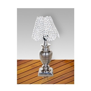 hot sale decorative crystal beats tower <b>silver</b> chrome plating hand made for home decor bed side decoration - Product Image 1