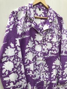 ชุดนอนผู้หญิงลายดอกไม้สไตล์อินเดีย ชุดนอนพิมพ์ลาย ชุดนอนใส่กลางคืน ชุดออกงาน ชุดของขวัญคริสต์มาสสำหรับเธอ - Product Image 6