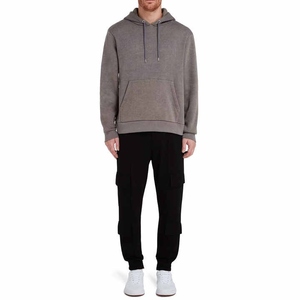Unique Acid Wash Hoodie Hommes Noir Coton Regular Hoodie grande taille pour Hommes Custom Made Acid Wash Hoodies - Product Image 3
