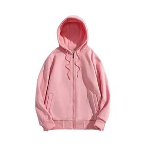 Pull à col rond personnalisé grande taille pour femmes vente en gros imprimé uni rose surdimensionné doux polaire 330 GSM dame sweats col rond - Product Image 1