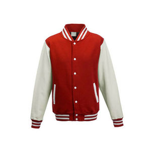 Chaqueta de satén de béisbol Varsity personalizada para hombre, manga de algodón informal de tendencia, logotipo frontal de talla grande, recién llegado - Product Image 3