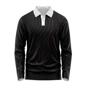 OEM <b>Golf</b> Polo <b>Shirt</b> Polyester/Spandex Moisture-Wicking <b>Long</b> <b>Sleeve</b> Sportswear Vietnam Manufacturer - Product Image 4
