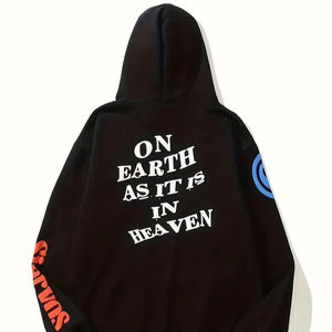 Sudadera con capucha de lana con logotipo personalizado al por mayor para mujer, Jersey grueso liso de peso pesado para invierno - Product Image 1