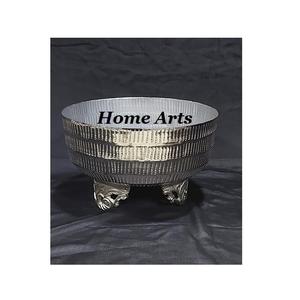 ชามอลูมิเนียมรูปทรงกลมสีเงินและสีทองสำหรับเสิร์ฟของหวานที่มีอยู่ที่บ้านดีไซน์มหัศจรรย์ - Product Image 3