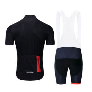 Conjunto de ropa deportiva de ciclismo cómoda personalizada de alta calidad, pantalones cortos y mallas con pechera en tallas grandes, jersey de ciclismo sin costuras - Product Image 6