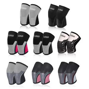 Hot Selling Custom Logo 7mm Powerlifting <b>Neoprene</b> <b>Knee</b> <b>Sleeve</b> Pad High Quality Soft Comfortable Breathable Anti-UV Quick <b>Sleeves</b> - Product Image 1