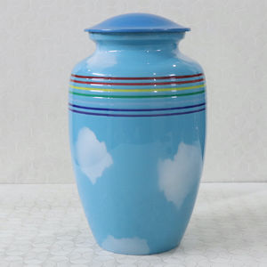 Atractiva urna de cremación hecha de metal de la mejor calidad para guardar cenizas de humanos o mascotas, urna de recuerdo proporcionada por HHO - Product Image 3