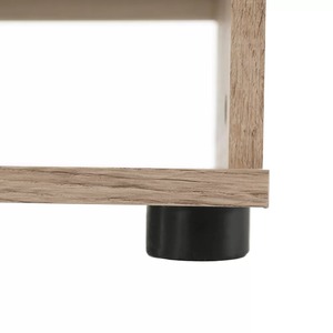 モダンなオーク調木製テレビ台、シルバーハンドル付きリビングルーム用メディアコンソールキャビネット（卸売） - Product Image 4