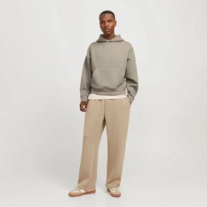 Twill Men Oversized Pullover Hoodie Casual Streetwear Sudadera con bolsillo de canguro para la comodidad diaria Oem Todos los colores - Product Image 1