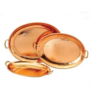 Tahura exporte des plateaux de service en métal en aluminium et en cuivre de nouveau style dans des tailles de formes personnalisées et en métal pour la décoration de table - Product Image 2