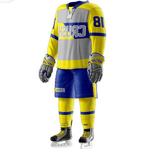 2025 Ensemble de vêtements de hockey sur glace d'équipe de conception professionnelle avec logo personnalisé haute qualité 100% polyester écologique bas quantité minimale de commande en gros - Product Image 2