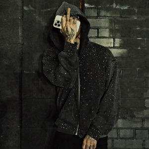 Sudadera con Capucha Personalizada para Hombre, Diseño Único, Algodón Grueso, Corte Holgado para un Look Urbano y Elegante - Product Image 3