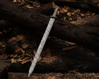 Vente en gros d'épées vikings Ragnar Lothbrok faites à la main, épée du roi Ragnar, épée de sorcier médiévale, épée antique avec fourreau en cuir