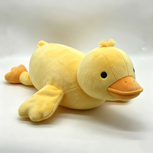 Unique <b>plush</b> duck <b>plush</b>, yellow duck stuffed animal, duck <b>plush</b> pillow, lying duck <b>plush</b> <b>toy</b>, big duck plushie - Product Image 5