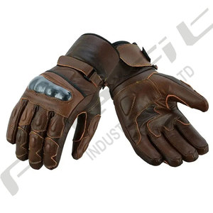 Gants de cyclisme à doigts entiers de haute qualité pour la moto en cuir durable avec une protection de sécurité maximale - Product Image 4