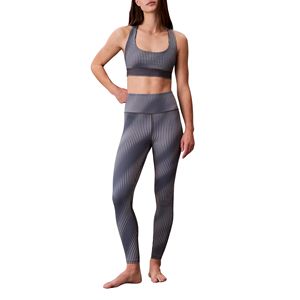 Ladies Plus Size Striped Racerback Sports Bra U-NECK High for Gym <b>Running</b> <b>Vest</b> Shockproof Patterned Workout Top Activewear - Product Image 4