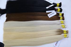 Extensions de cheveux en vrac de qualité de luxe Cheveux vietnamiens Double noyade 100 grammes Couleurs claires 26 pouces - Product Image 5