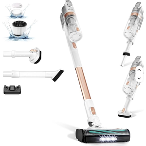 เครื่องดูดฝุ่นไร้สายรุ่นใหม่ล่าสุด พร้อมมอเตอร์ไร้แปรงถ่าน ระบบกรองอากาศละเอียดพิเศษ ควบคุมผ่านแอปพลิเคชัน ใช้ในครัวเรือน ป้องกันผมพันกัน ทำความสะอาดพื้นแข็ง - Product Image 4