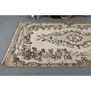 Clásico Beige Marrón 5,2 X 10.1ft Vintage Alfombra turca Lana Faux Rabbit Fur Latex Patchwork Pasillo Rectángulo Alfombra de noche - Product Image 3